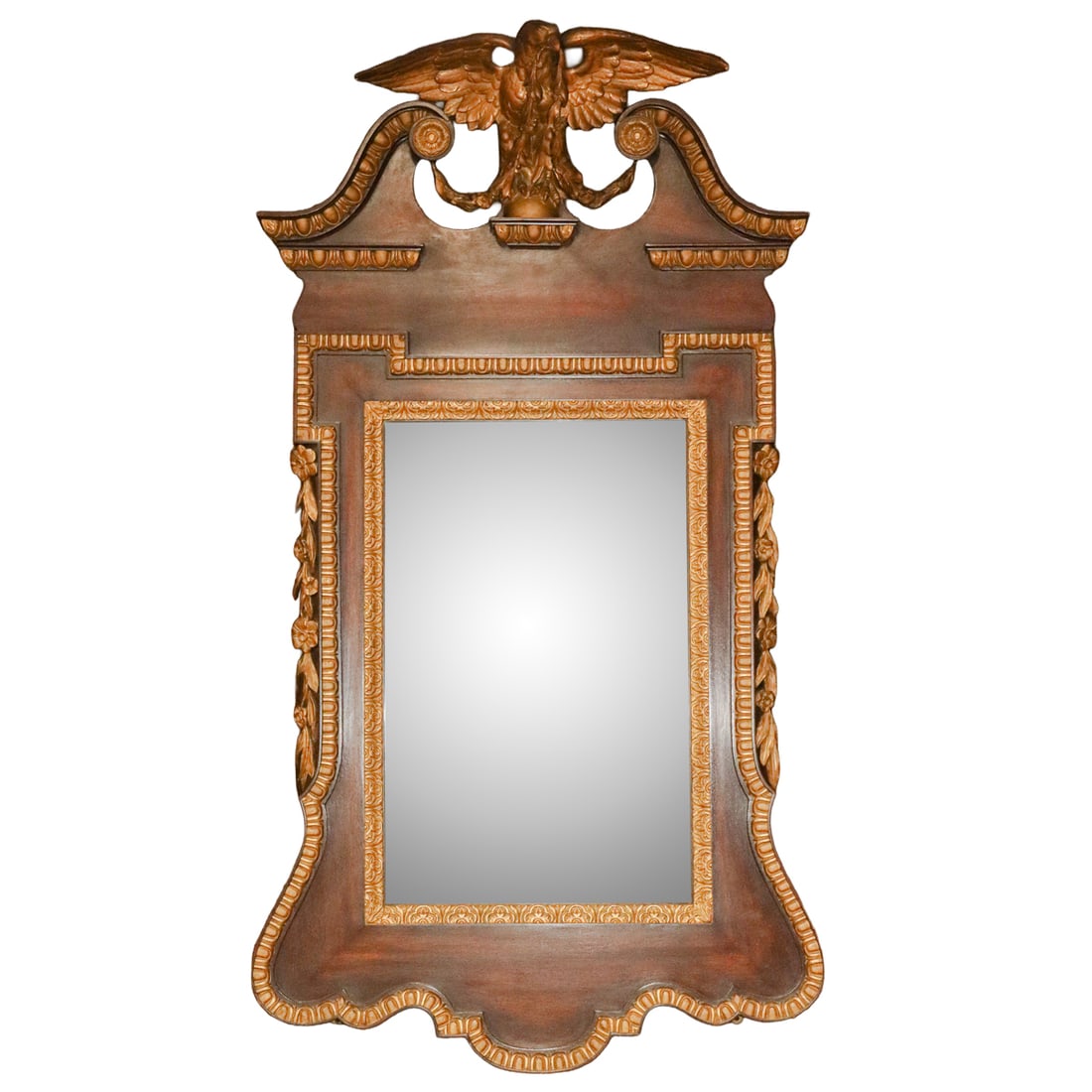 A large Federal eagle style partial gilt pier mirror circa 1820 (1 of 4)