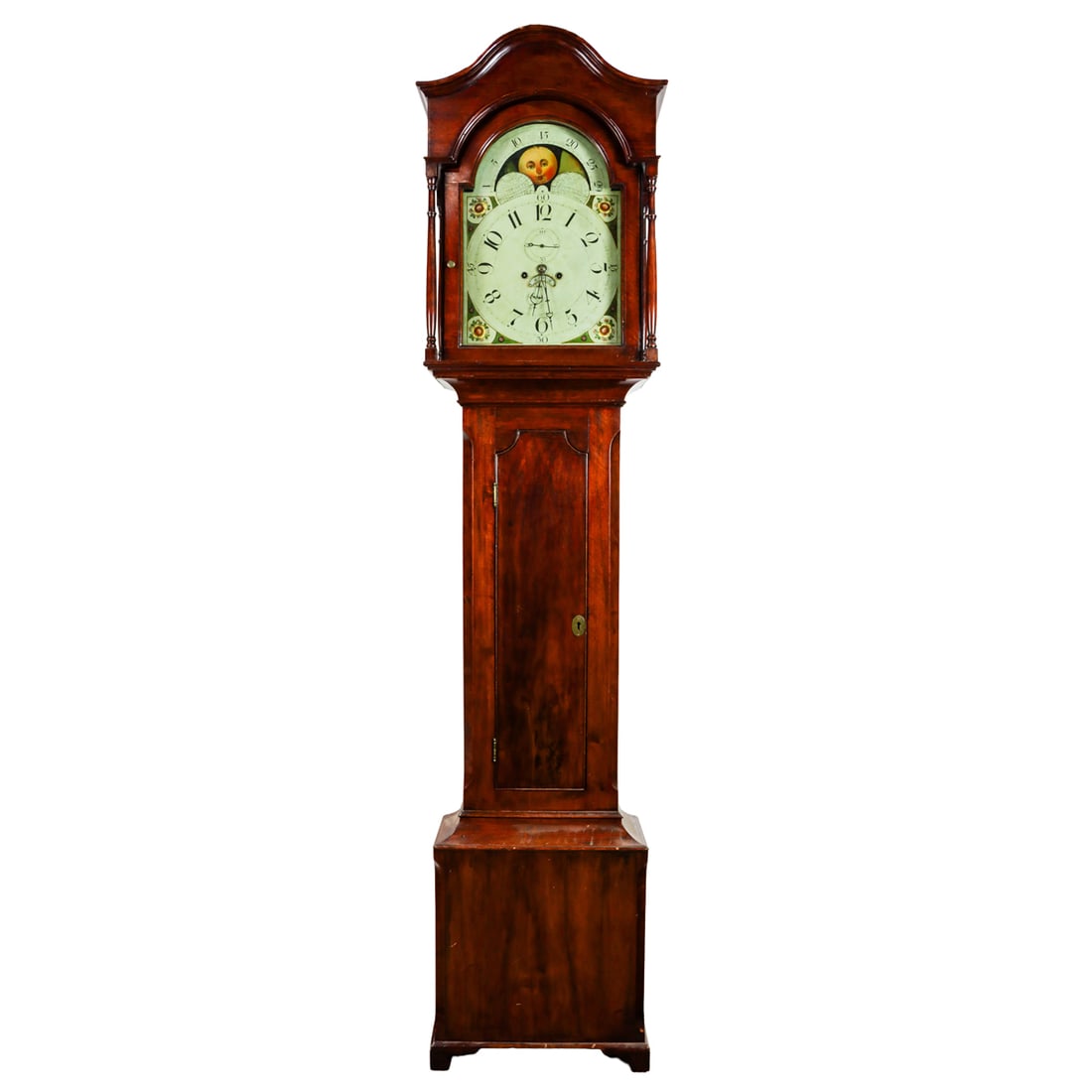 A Georgian mahogany tall case clock (1 of 7)