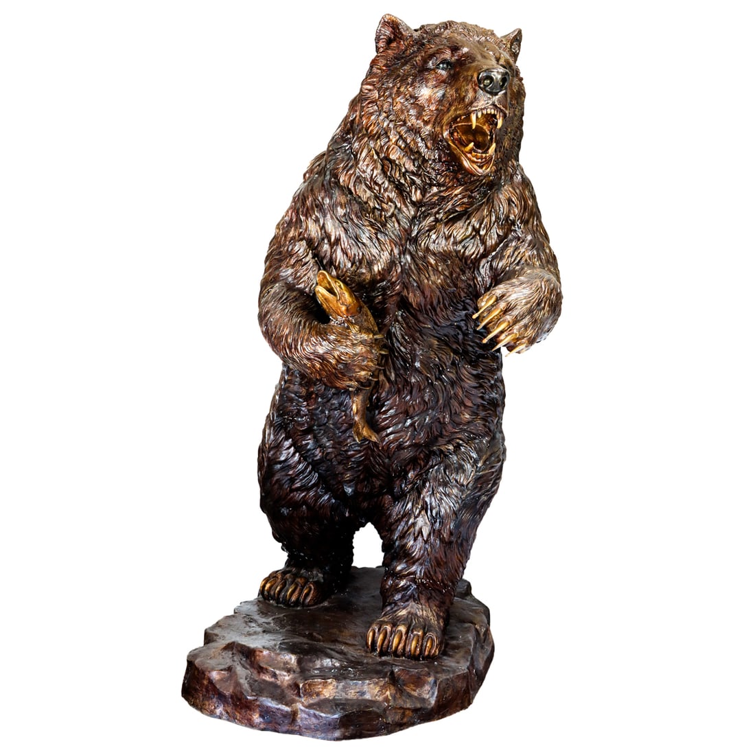 A life size patinated bronze bear (1 of 5)