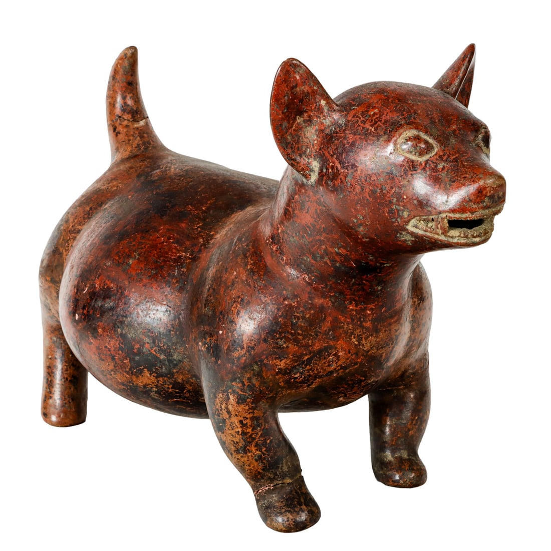 A Pre-Columbian Colima pottery dog (1 of 4)