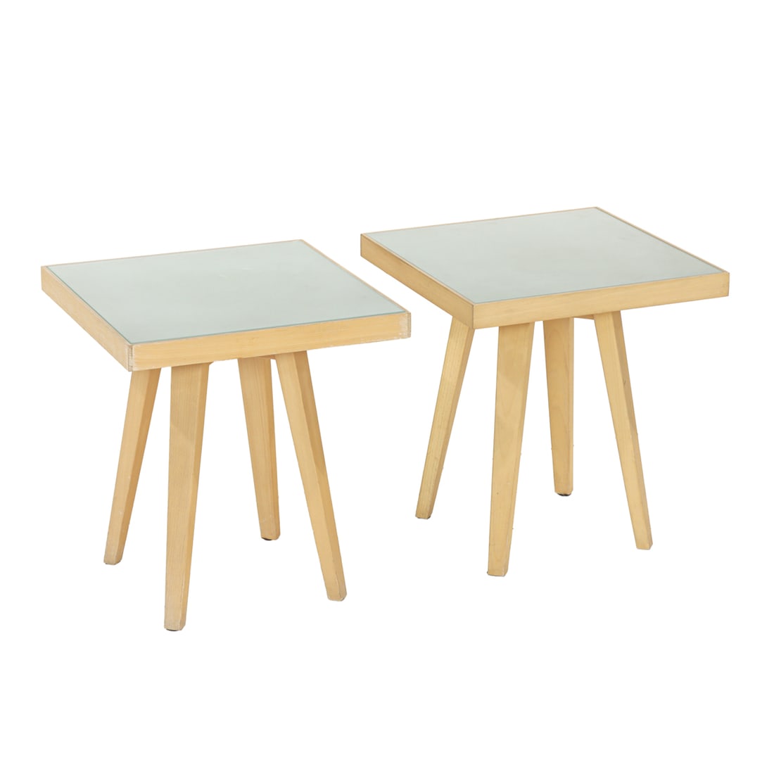 A pair of Artelano beech 'Tempo' side tables (1 of 4)