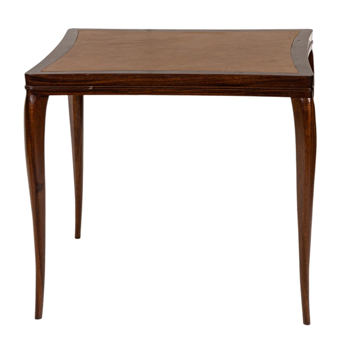 A T.H. Robsjohn-Gibbings for Dunbar sabre leg card table (1 of 4)