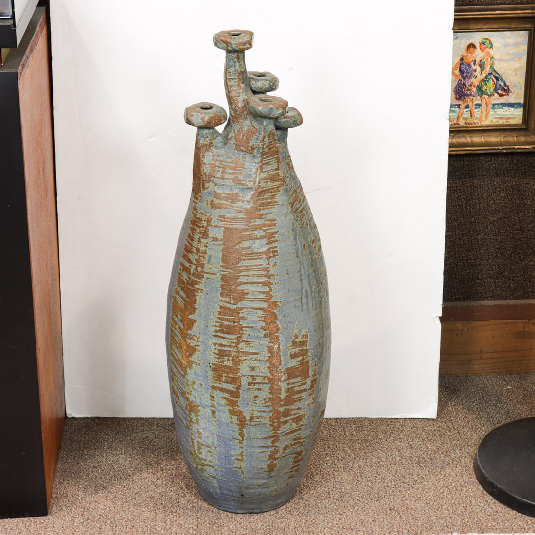 A large Chuck McLellan American studio pottery vessel (1 of 4)