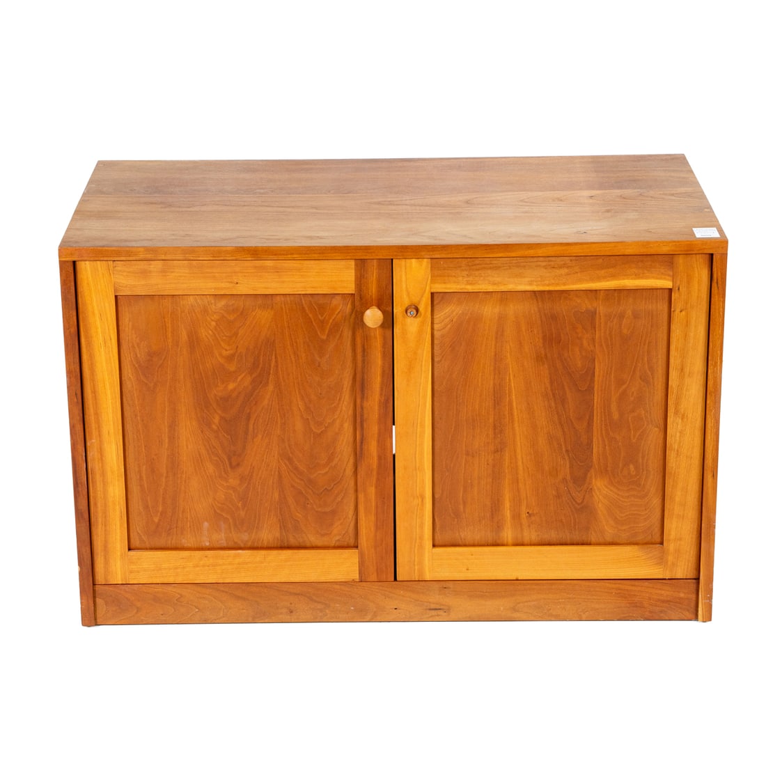 A Modern cherry two-door low cabinet (1 of 4)