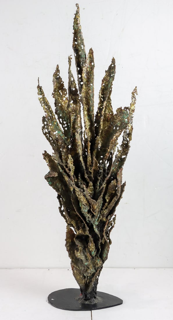 A Brutalist metal sculpture (1 of 4)