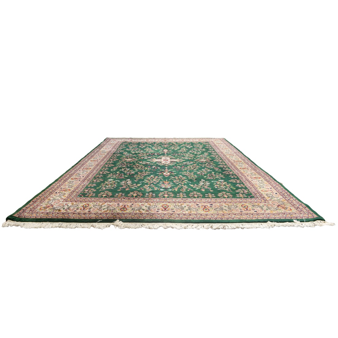 An Indo Lilian carpet: An Indo Lilian carpet, 9'11'' X 13'8" Provenance: Medallion Rug Gallery, Palo Alto, CA