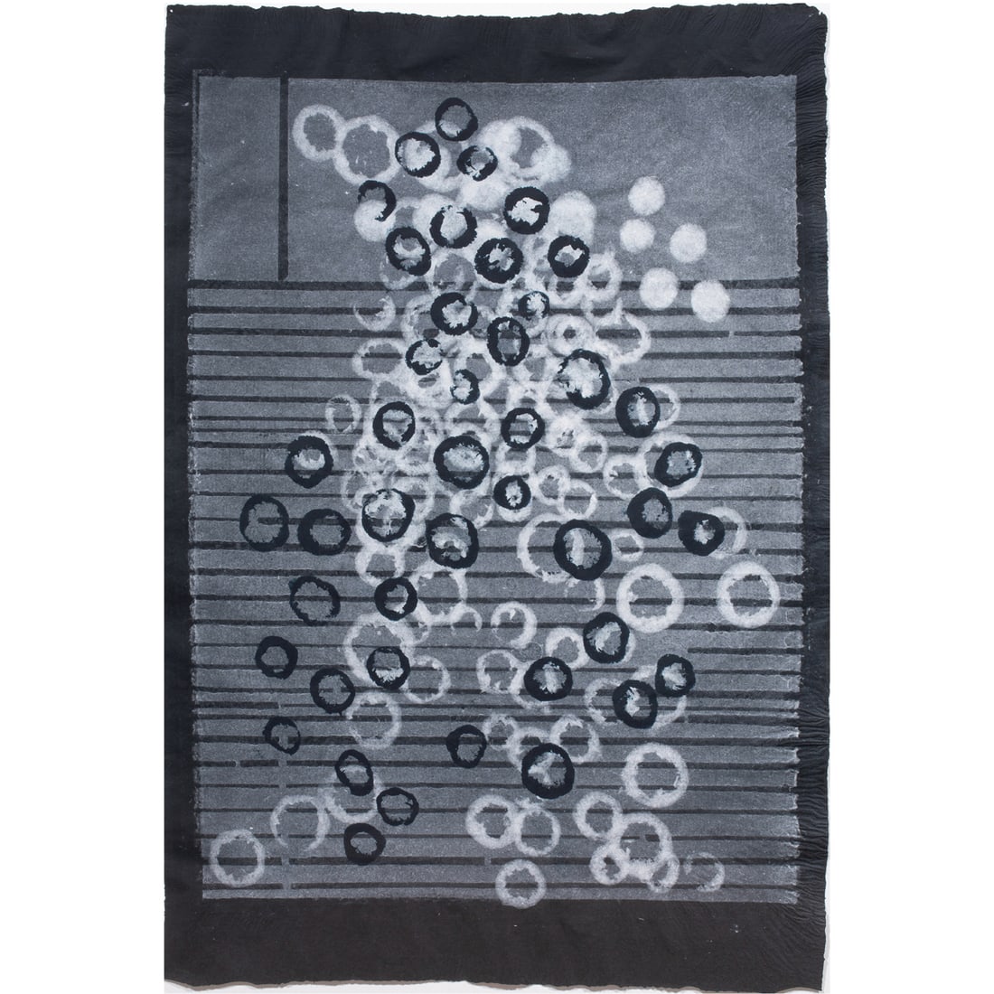 Handmade Paper, Amanda Guest: Amanda Guest (British, b. 1964), Untitled, handmade paper, gallery label (Hosfelt Gallery, San Francisco, CA) affixed verso, sheet: 33.5"h x 23.5"w, overall (with frame): 38"h x 28"w