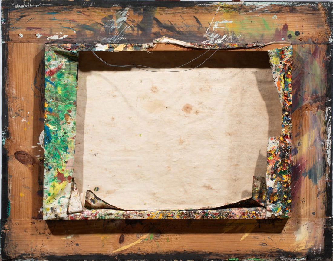 Painting, Jon Andrew Schooler: Jon Andrew Schooler (American, b. 1954), Teapot, oil on canvas, unsigned, canvas: 20.5"h x 29"w, overall (with frame): 31.25"h x 29.25"w