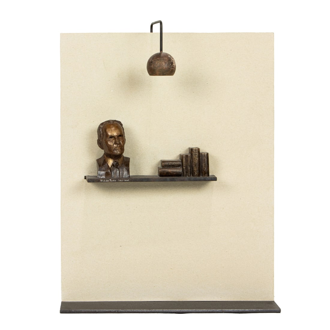 Sculpture, Romanian School (21st century): Romanian School (21st century), Memorial to Dr. Jozetu Toporisicu, wood maquette, overall: 18"h x 13.75"w x 4"d