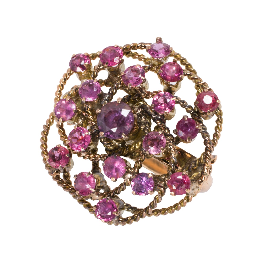 A ruby and 14k gold ring - 2