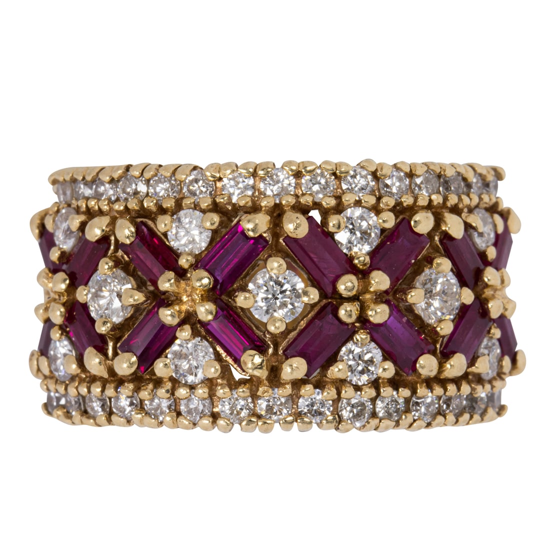 A ruby, diamond, and 14k gold ring (1 of 2)