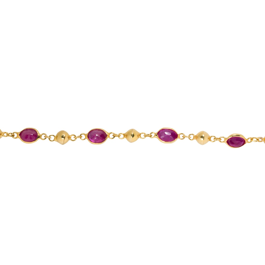 A ruby and 18k gold bracelet - 2
