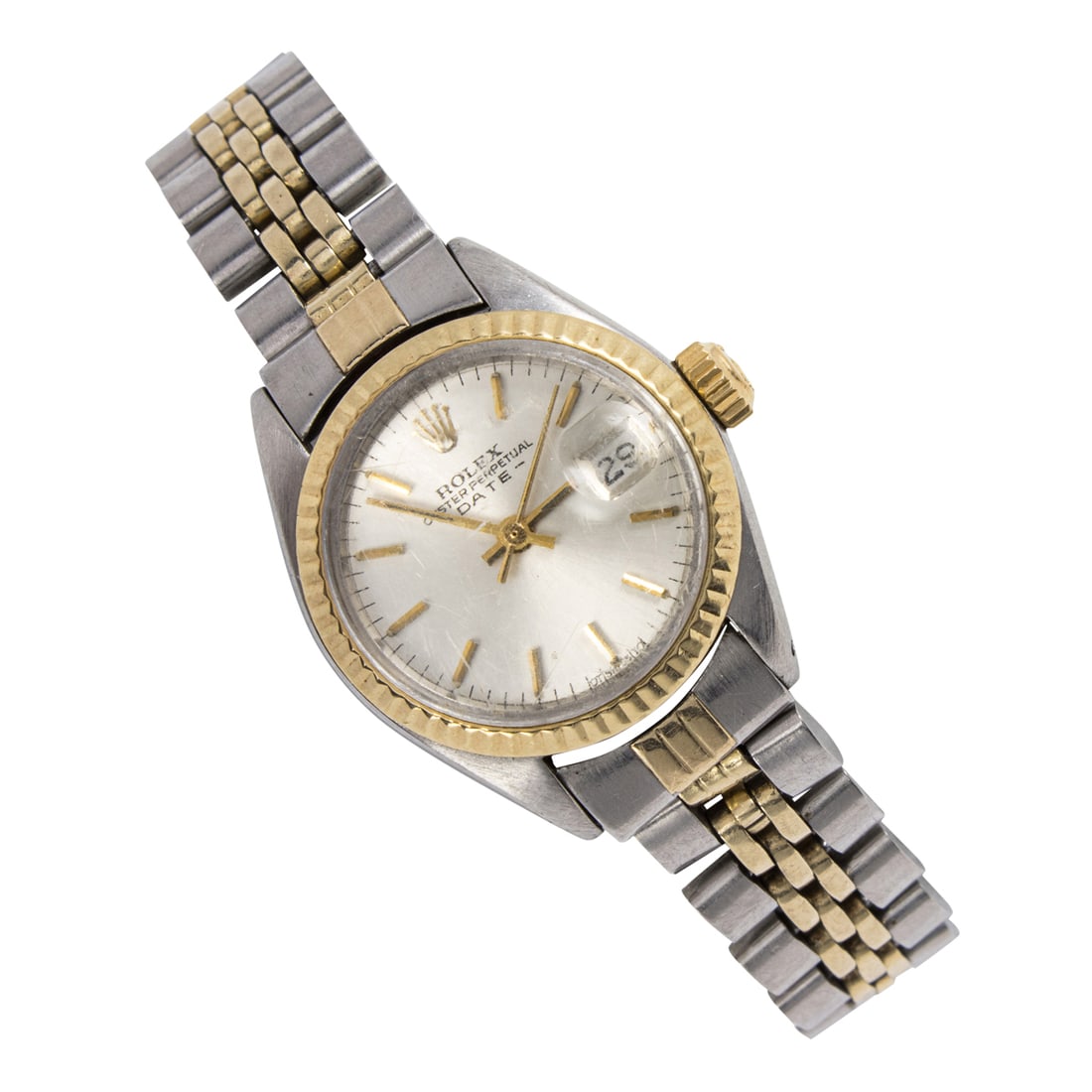 A Ladies Rolex, 14k gold and stainless steel two-tone wristwatch, Oyster Perpetual DateJust, circa (1 of 2)