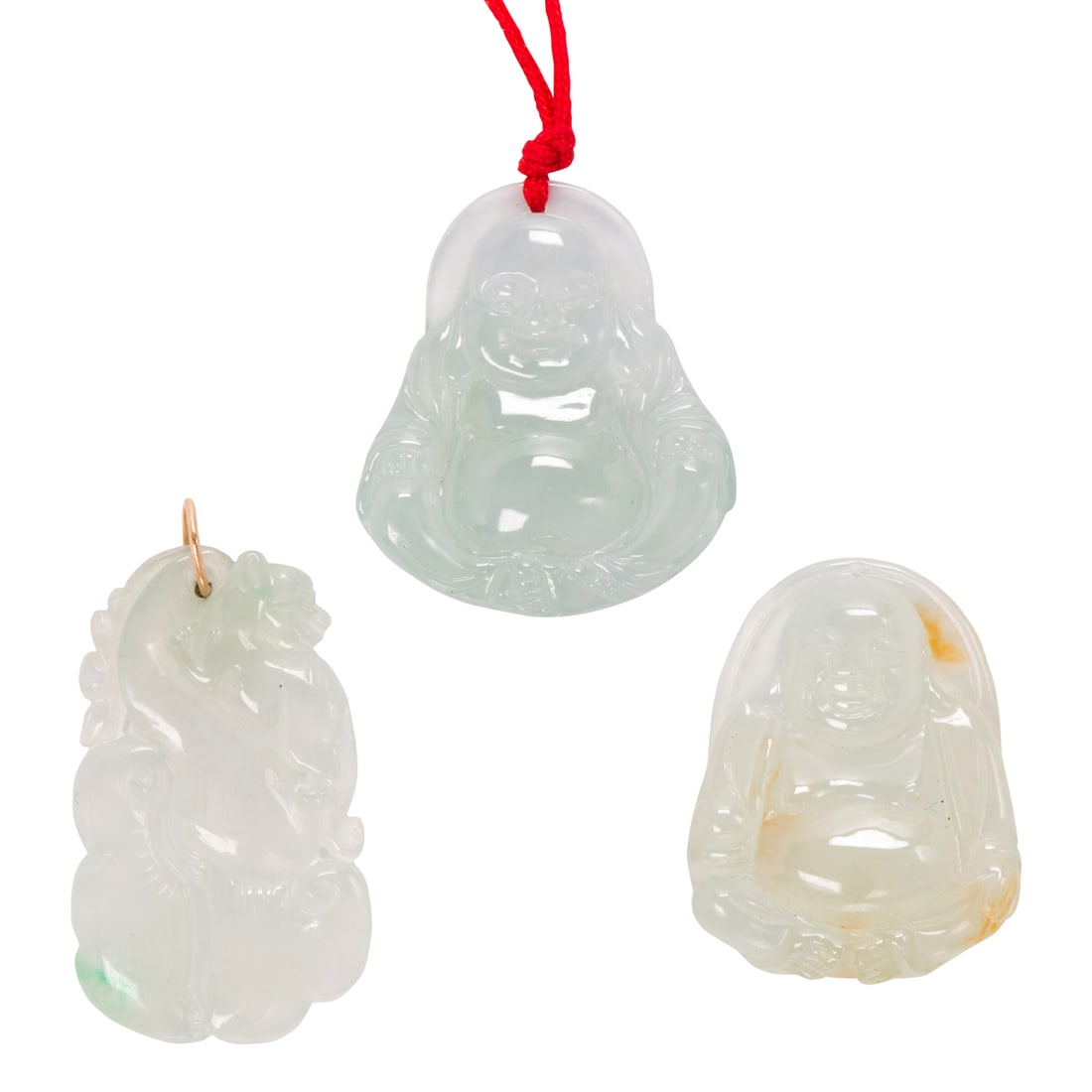 Five ice jade pendants - 2