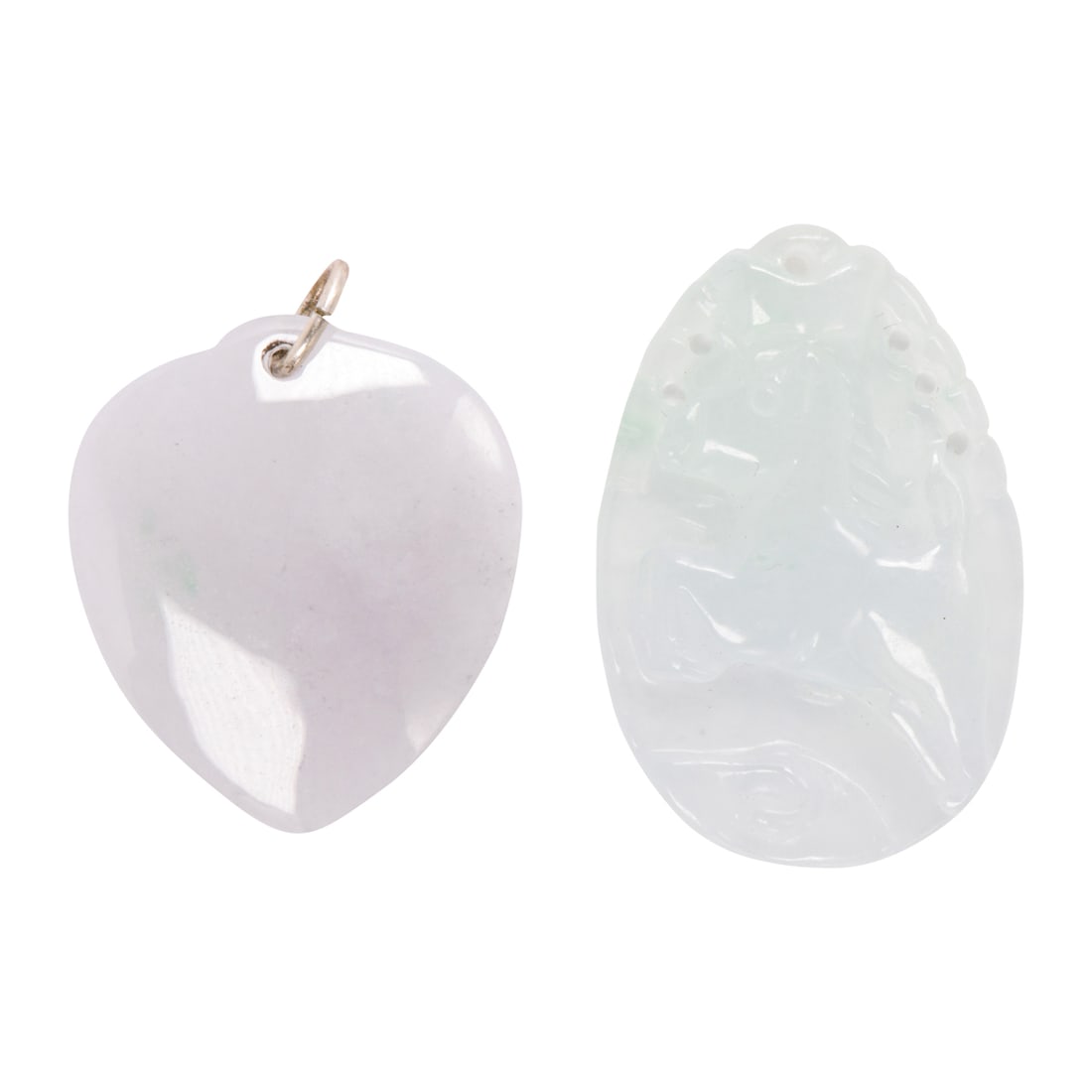 Five ice jade pendants - 3