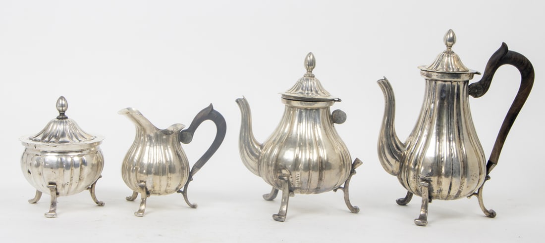 A Four-piece Silver Tea and Coffee Service, possibly Peruvian (1 of 1)
