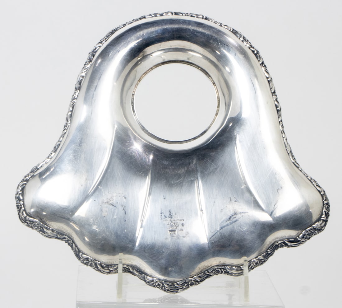 A Black, Starr and Frost Sterling Seafood Dish: A Black, Starr and Frost Sterling Seafood Dish. Monogrammed 'SF'. 9.5"w, 10.91 troy oz.