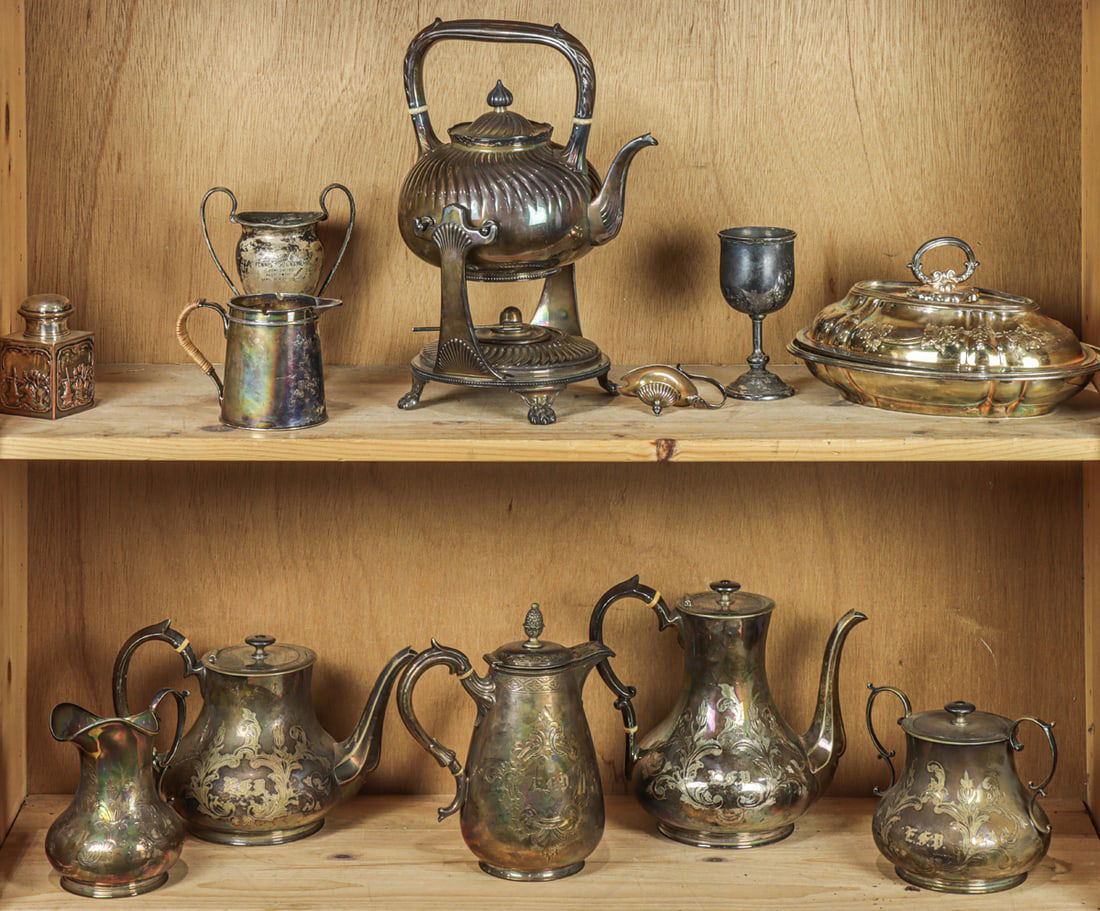 Twelve silverplate table articles including Tiffany (1 of 1)