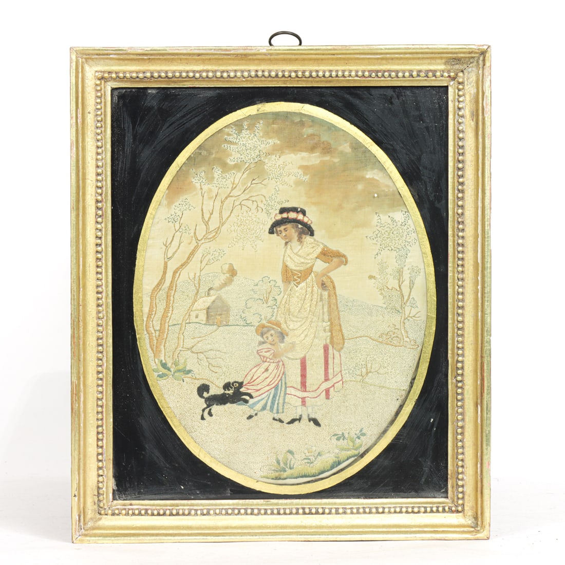 A Regency silk embroidered picture (1 of 1)