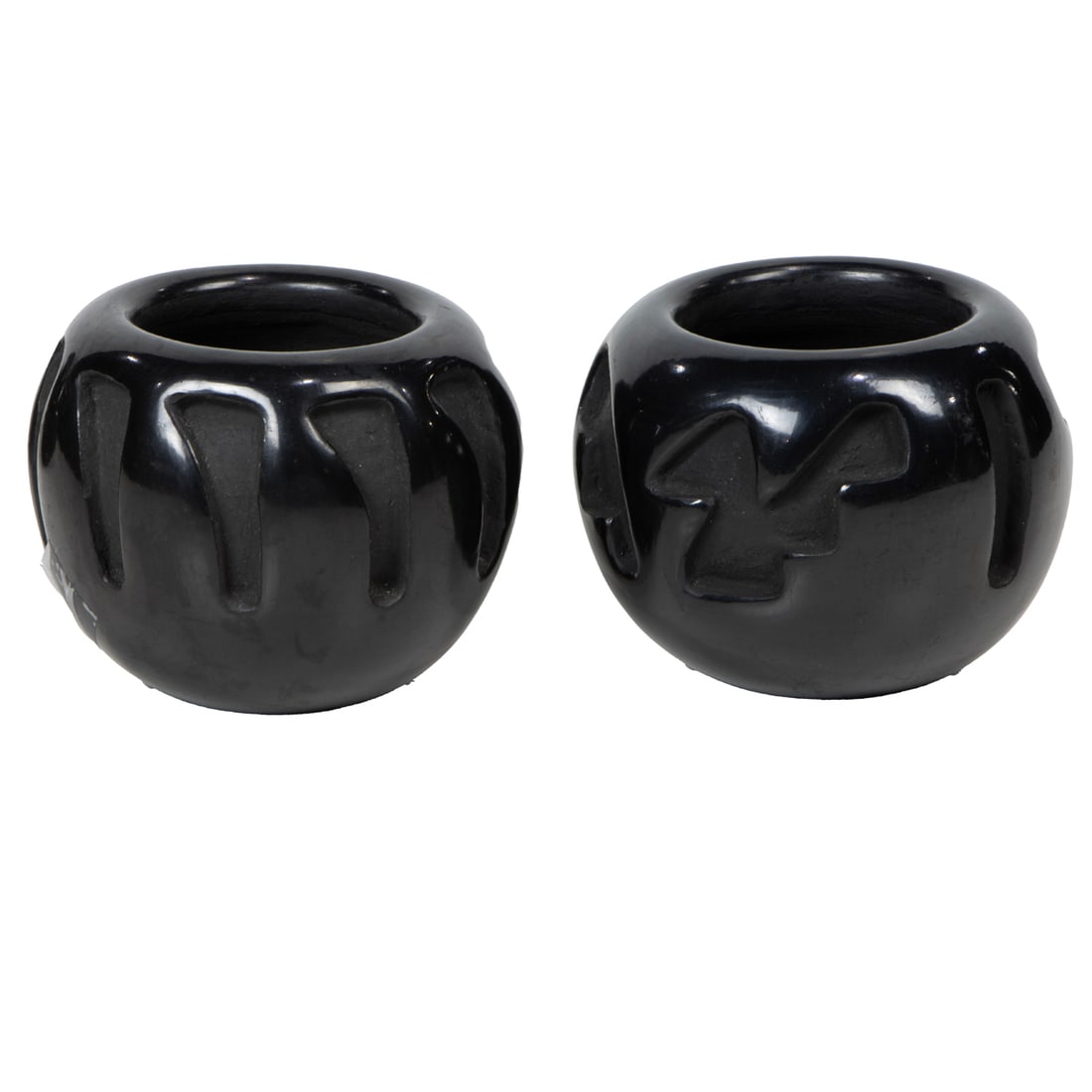 Two Sophie Cata Santa Clara pueblo pottery vessels (1 of 1)