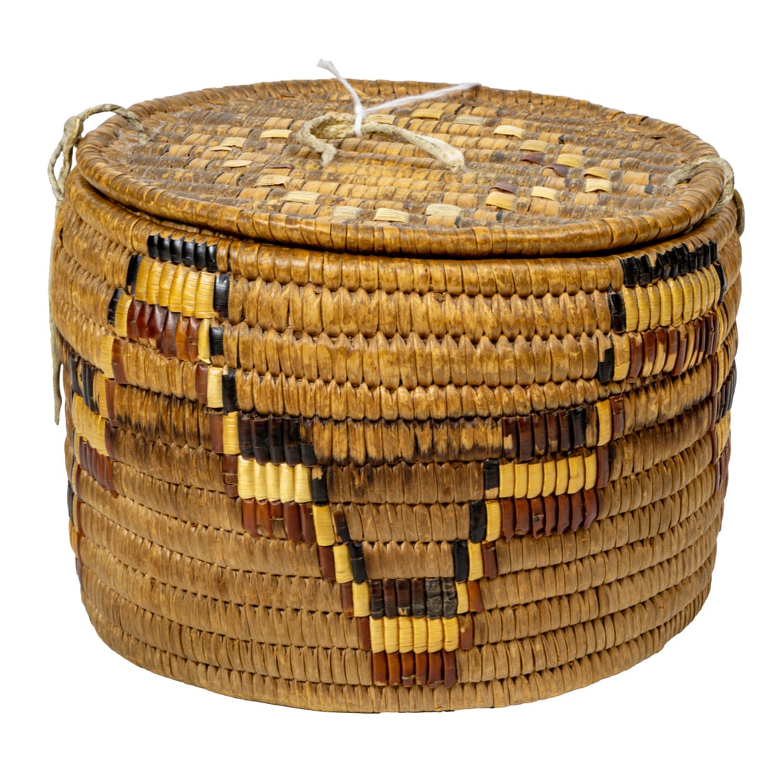 A Salish Native American coiled basket (1 of 1)