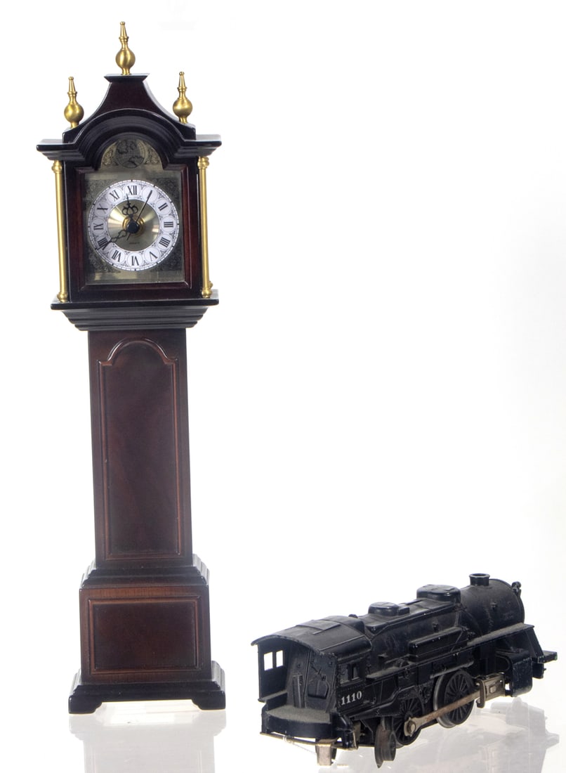 A Lionel engine: A Lionel engine, #1110, mid-20th century, factory label to underside, 9"l
