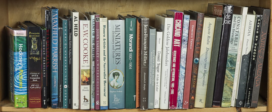 Thirty-two art books on ancient to contemporary art (1 of 1)