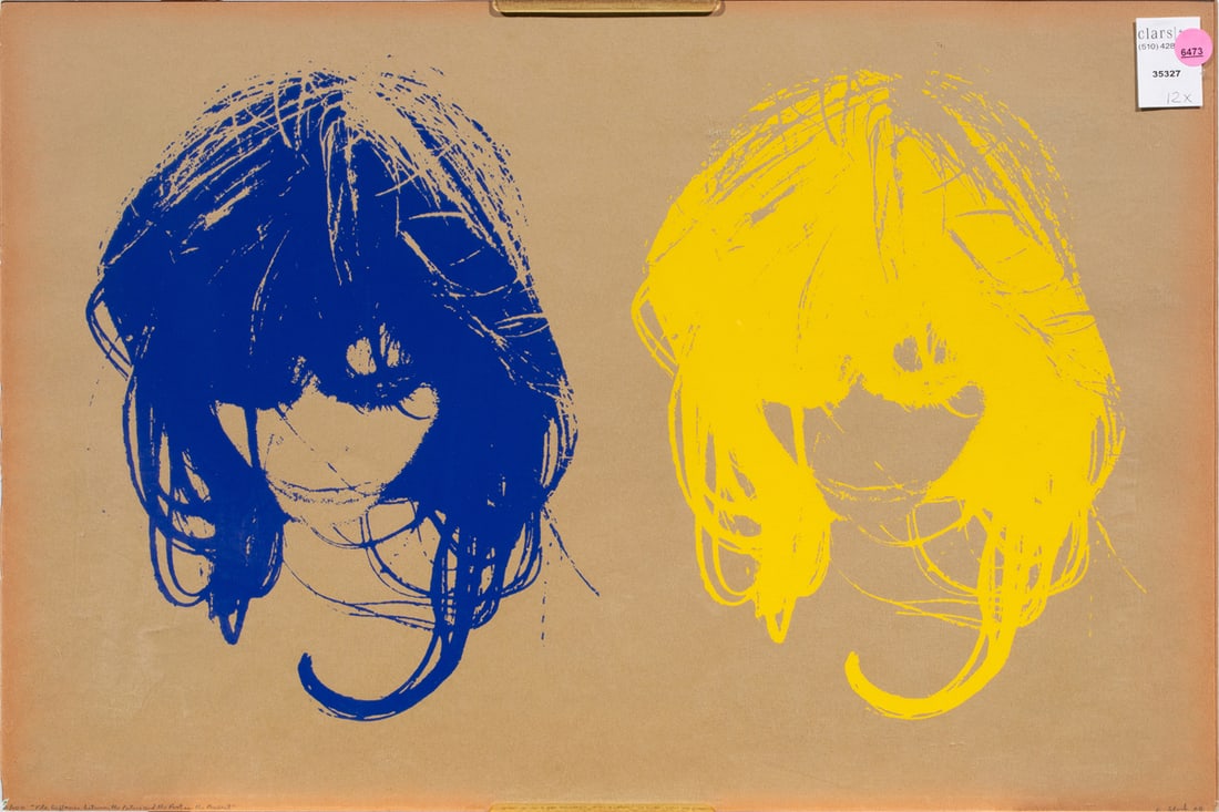 Print, American School (20th century): American School (20th century), "The Difference Between the Past and the Future is the Present," 1968, serigraph on paper affixed to board, pencil signed and dated lower right, titled lower left, edit