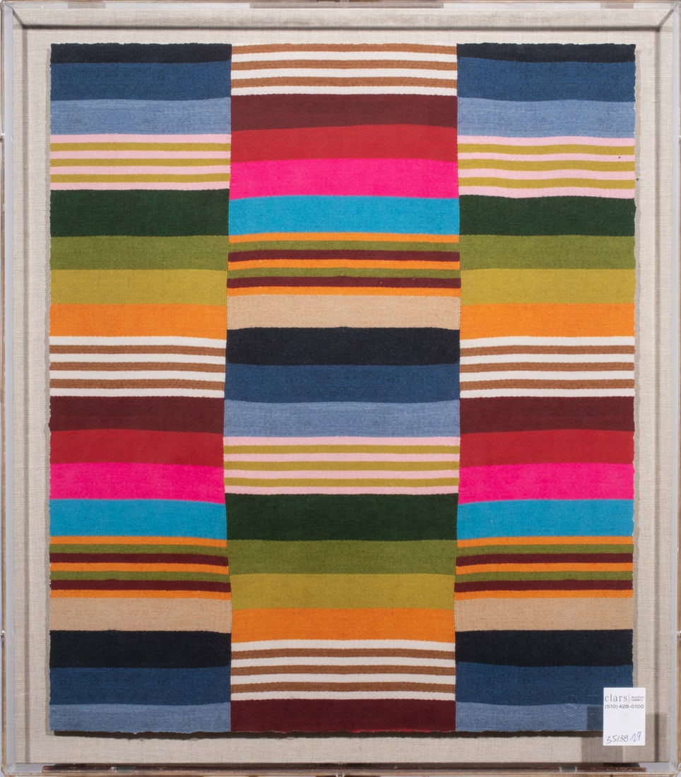 Print, American School (21st century): American School (21st century), Untitled, print on fabric, overall (with frame): 23.5"h x 20.5"w