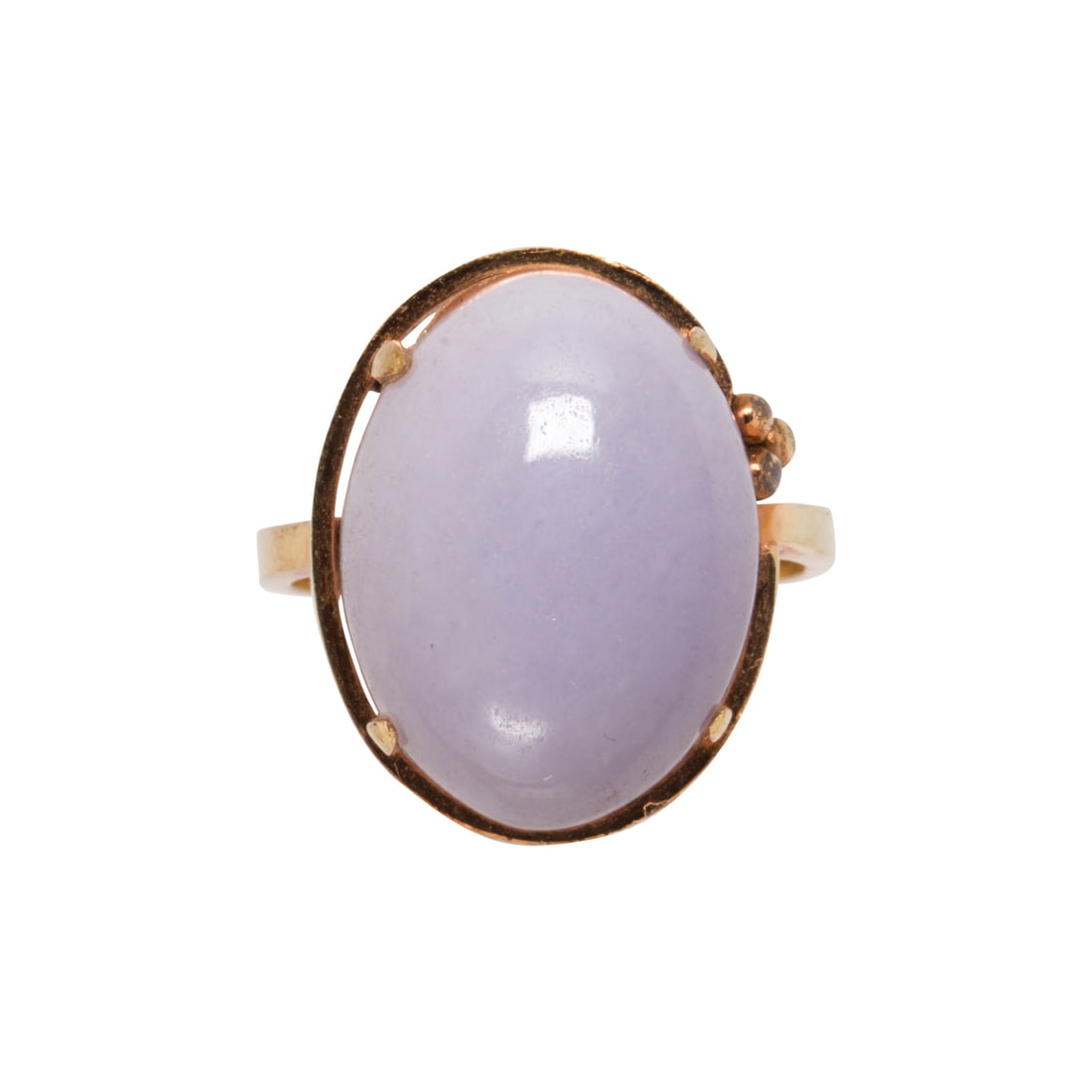 A lavender jade and 14k gold ring (1 of 2)