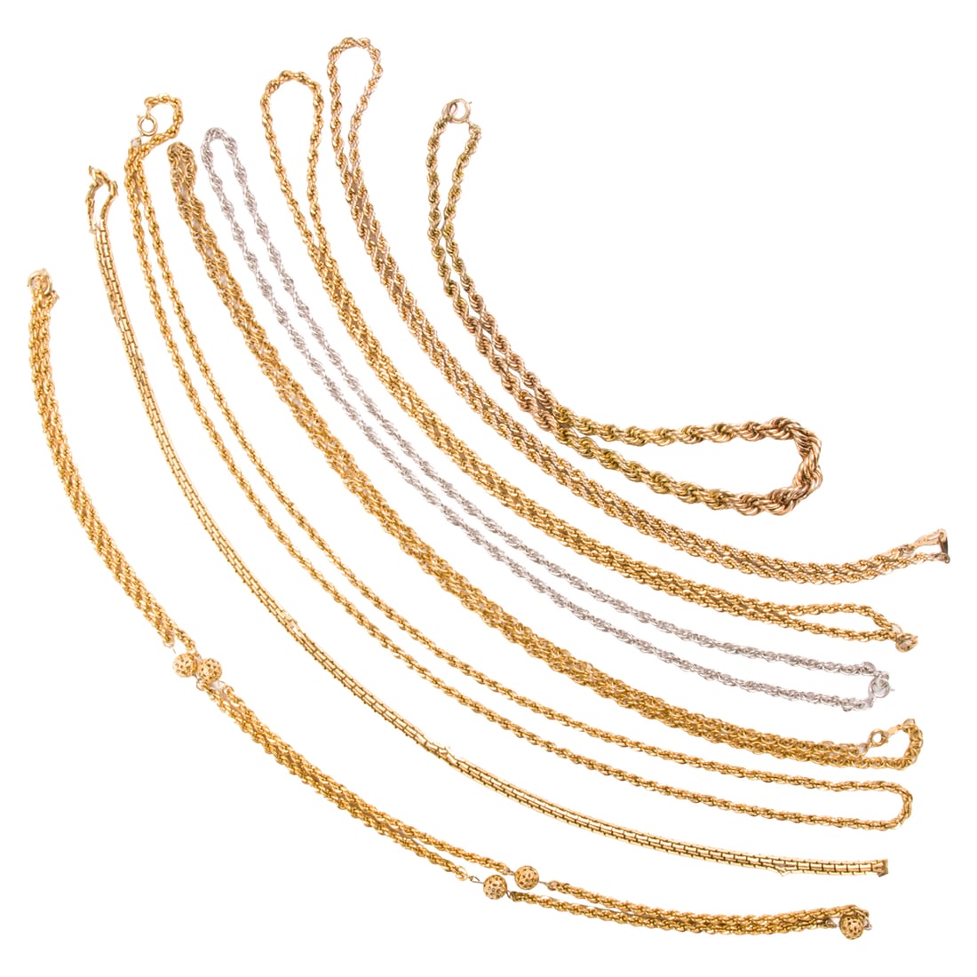 A group of miscellaneous metal chains (1 of 1)