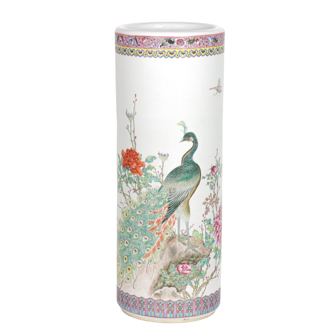 A Chinese famille rose umbrella stand (1 of 1)