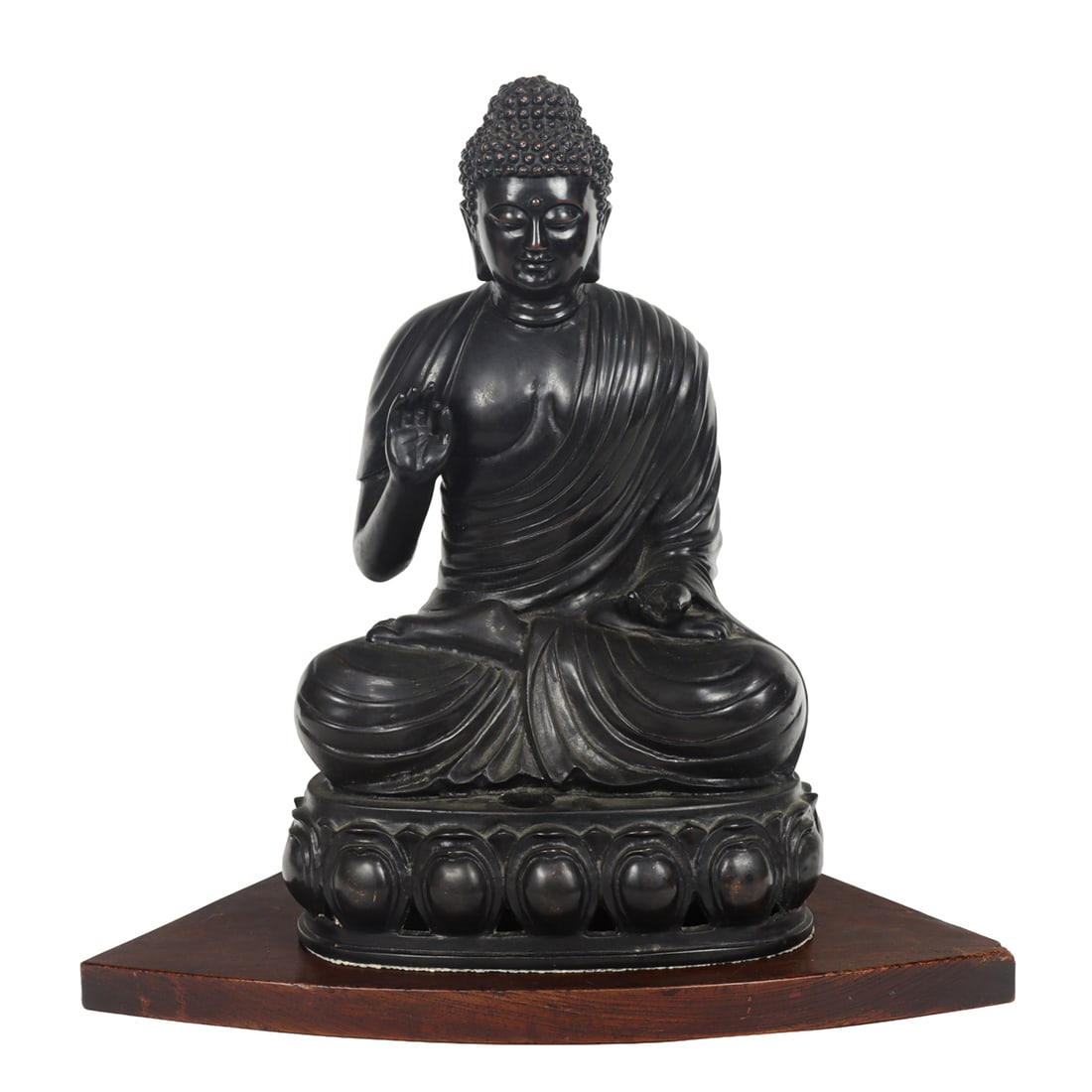 A Japanese bronze seated figure of Buddha (1 of 1)