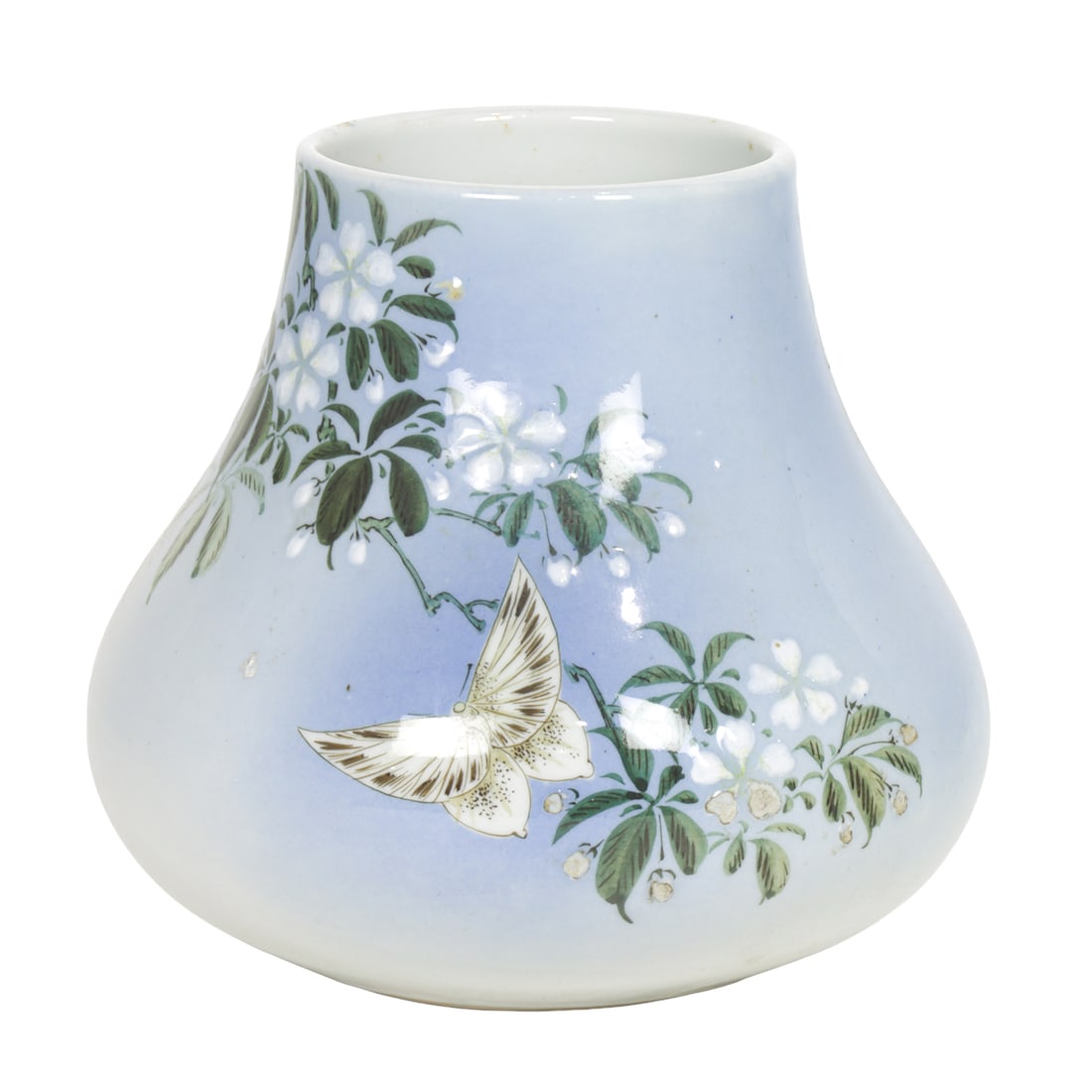 A Japanese vase by Kawamoto Hansuke: A Japanese vase by Kawamoto Hansuke. Early 20th century, 7.125" high.