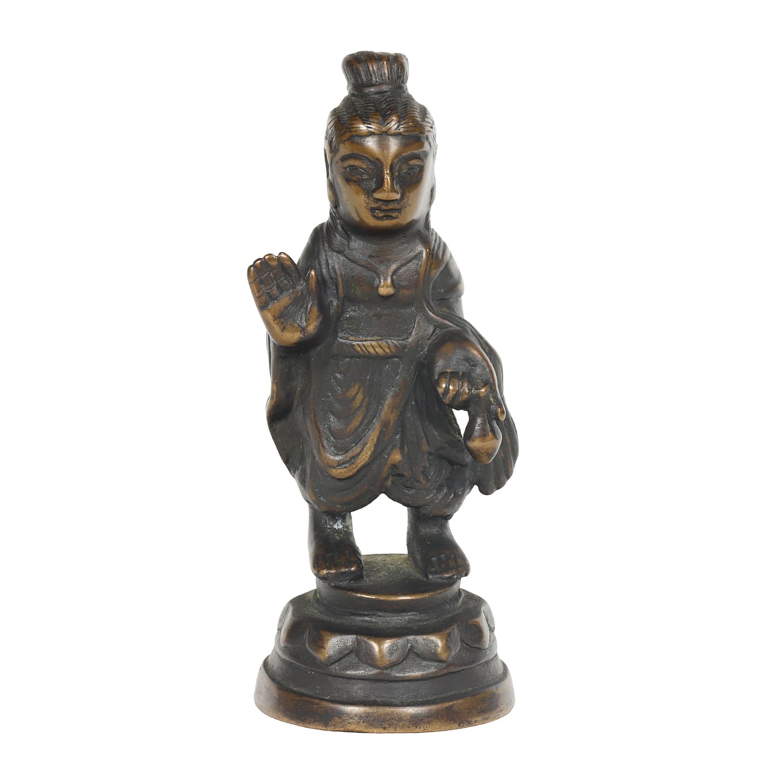 A Japanese bronze figure of Buddha (1 of 1)