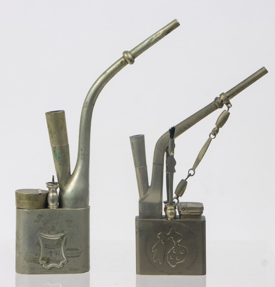 (lot of 2) Chinese brass water pipes (1 of 1)