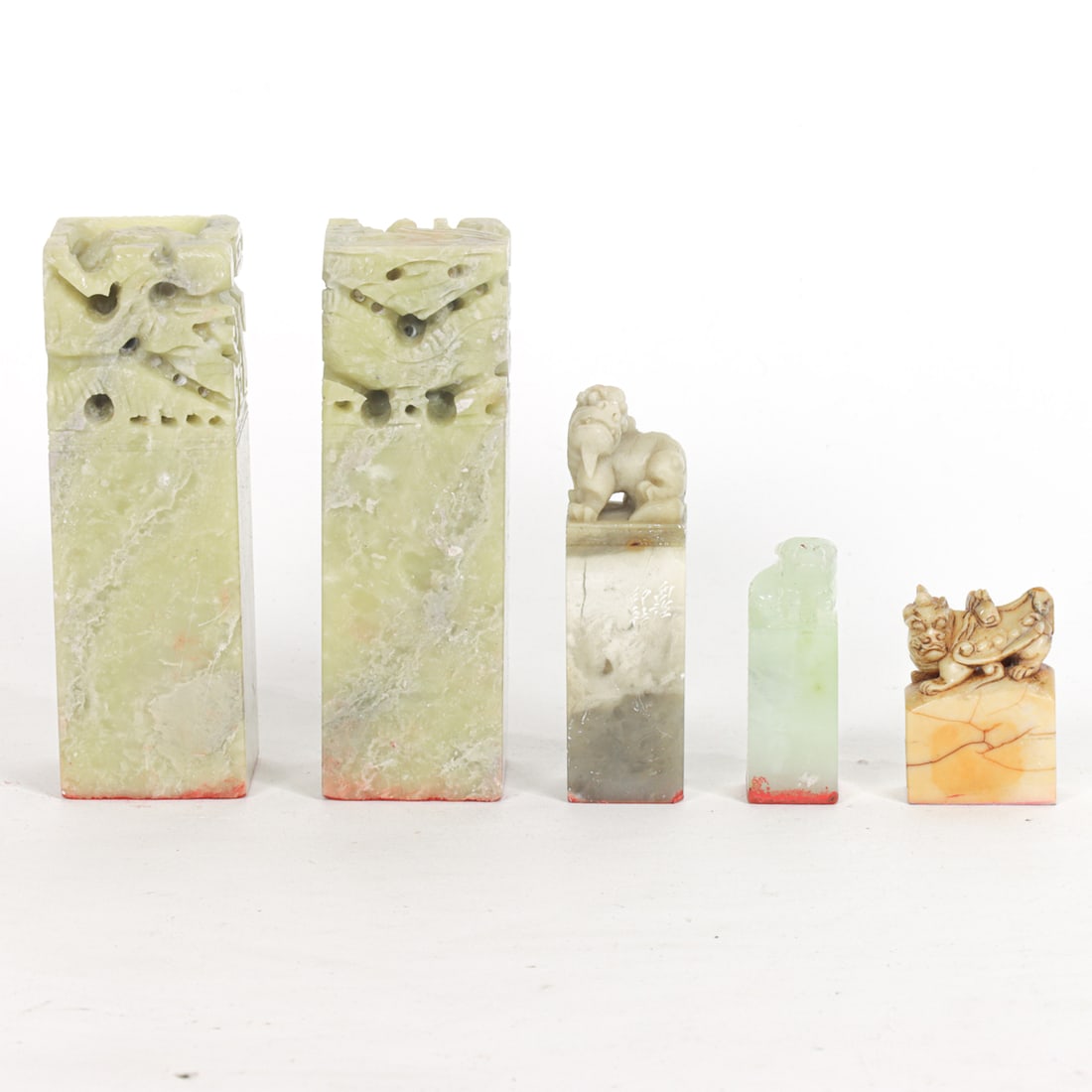 (lot of 5) Chinese soap stone seals (1 of 1)