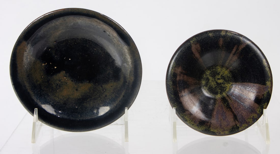 (lot of 2) Chinese black glazed dishes (1 of 1)