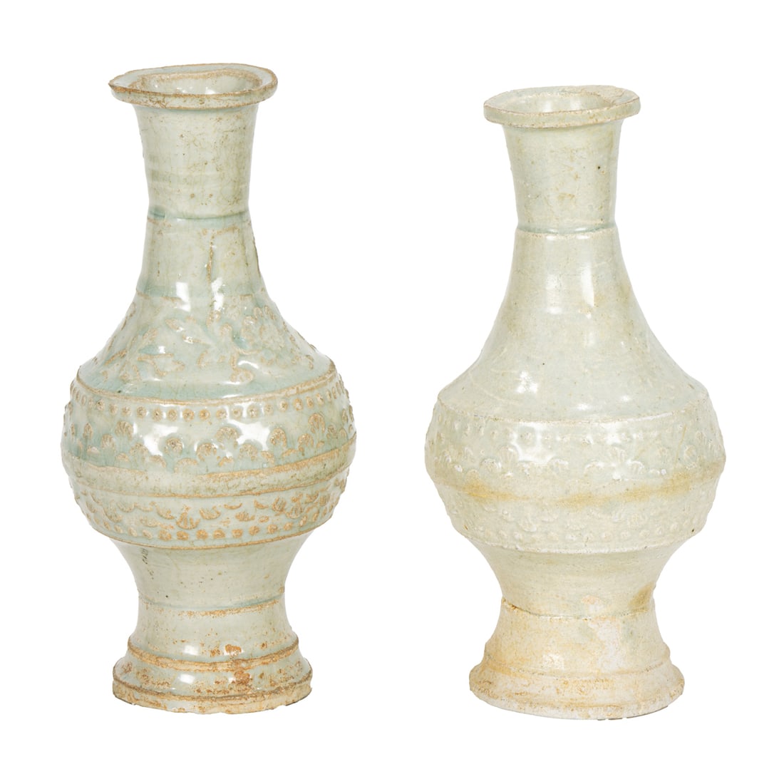 A pair of Chinese Qingbai glazed vases (1 of 2)