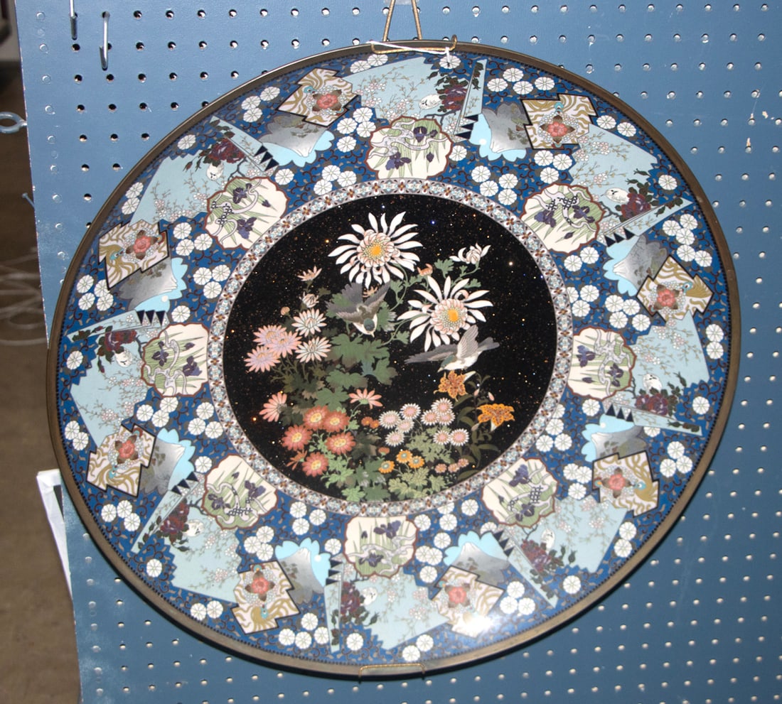 A Japanese cloisonnne enamel charger (1 of 1)
