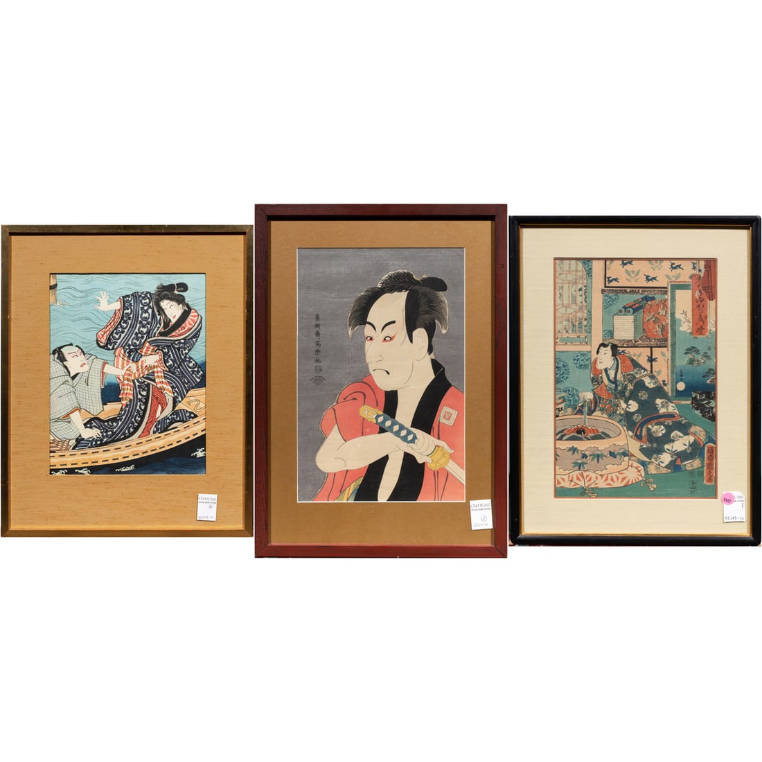 (lot of 3) Japanese woodblock prints (1 of 1)