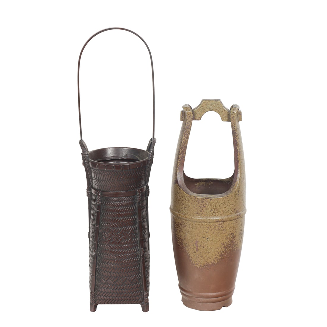 (lot of 2) Japanese ikebana vases (1 of 2)