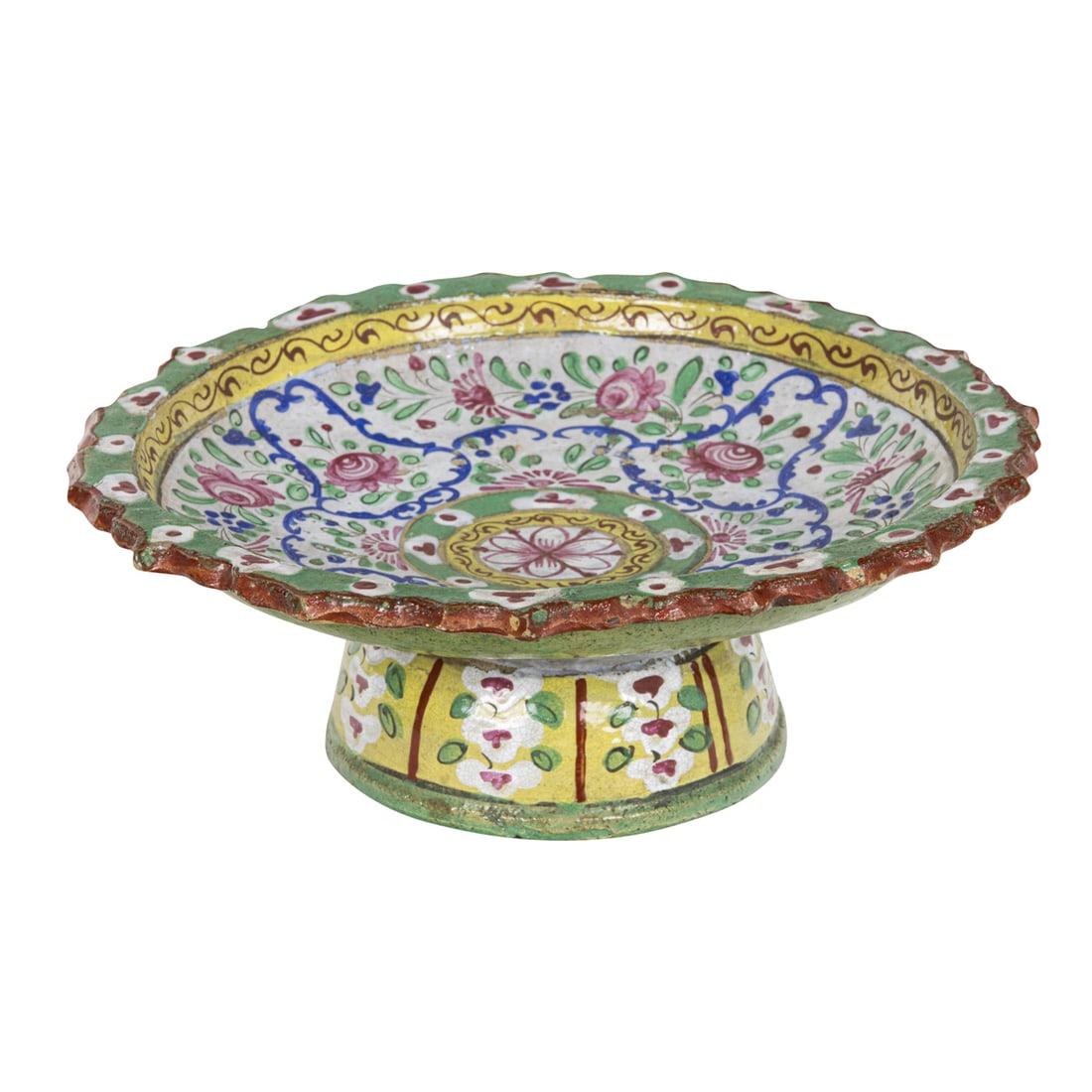 A Thai Bencharong stem plate (1 of 4)