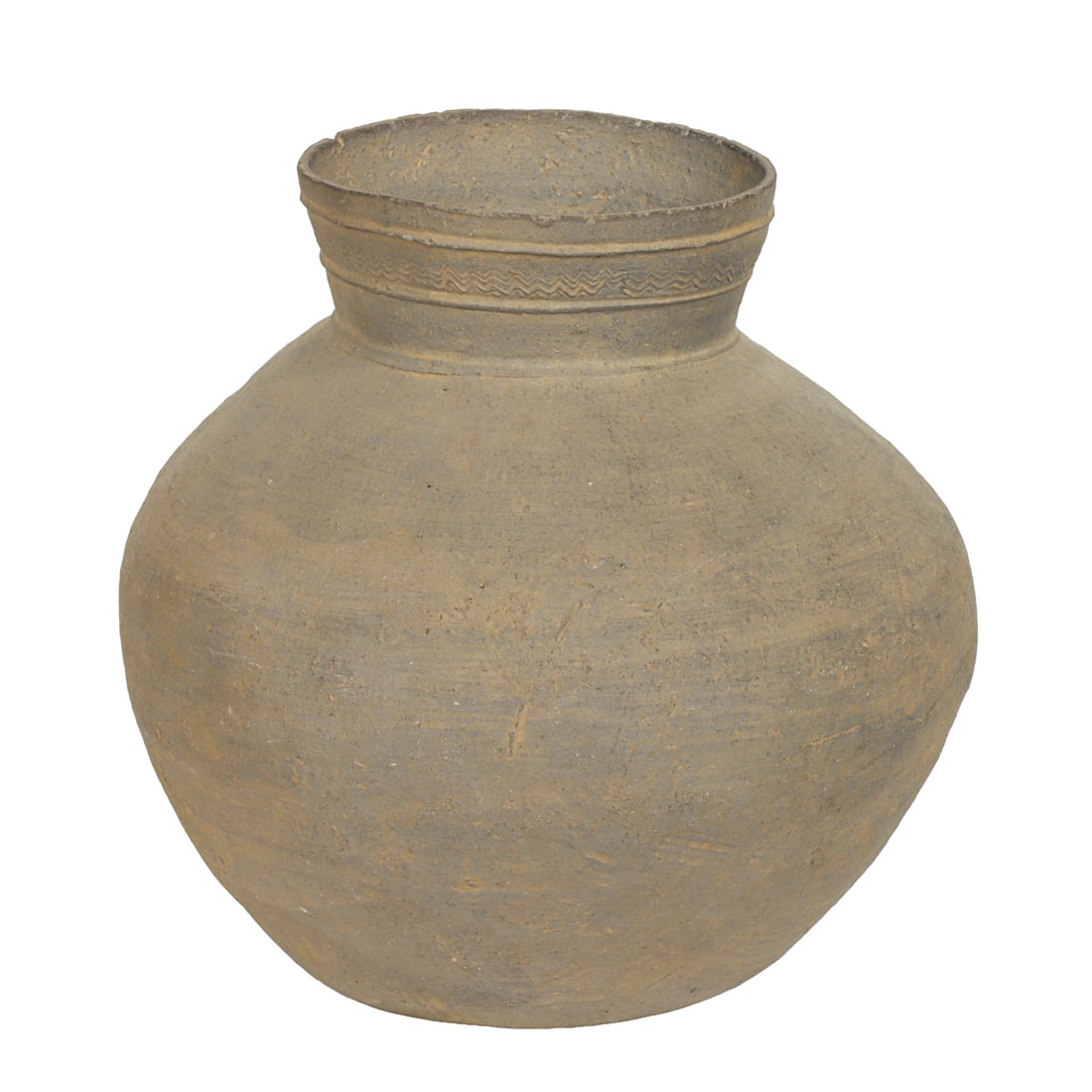 A Korean ash glazed Jar: A Korean ash glazed Jar. Silla period, 8.5" high.