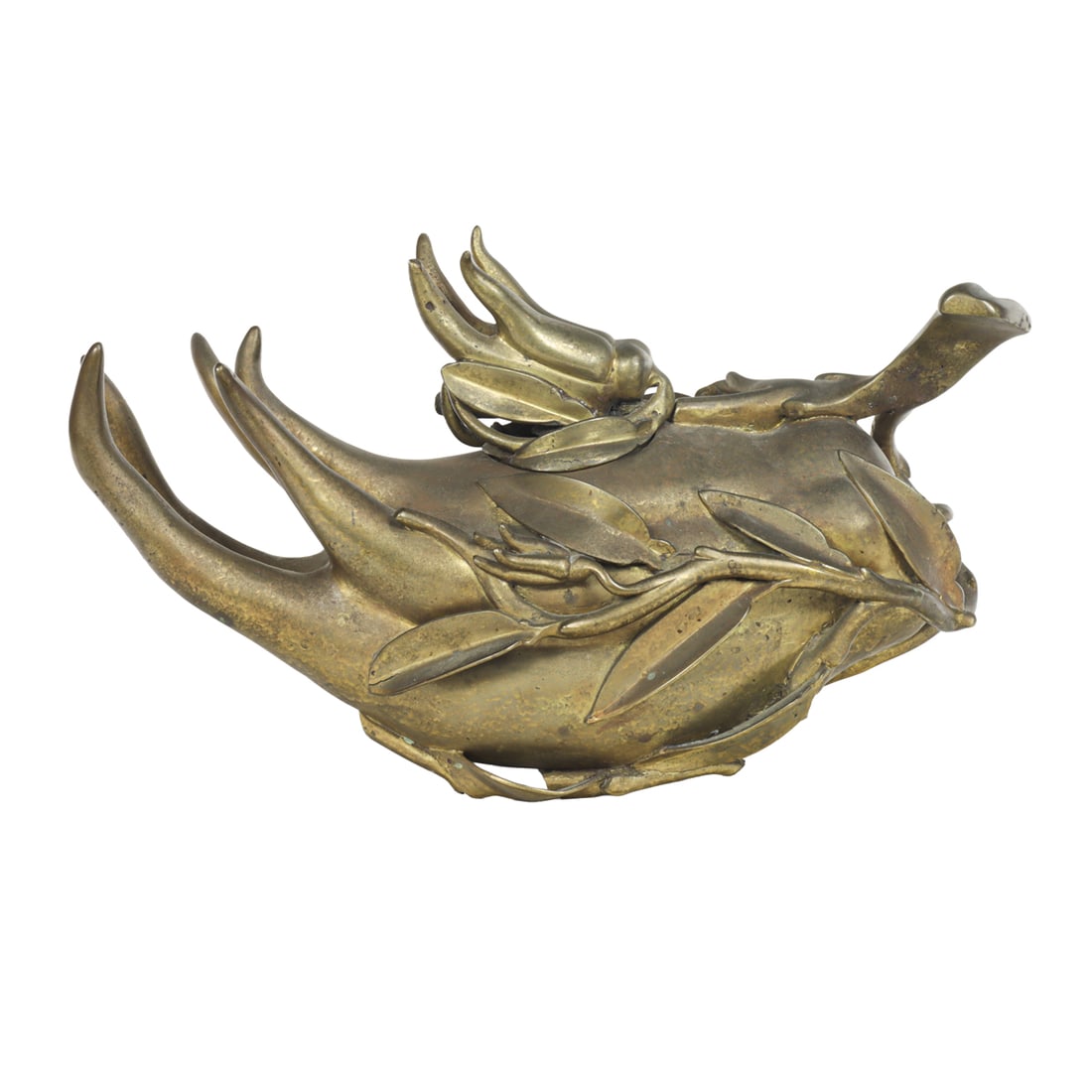 A Chinese bronze 'finger citron' censer (1 of 1)