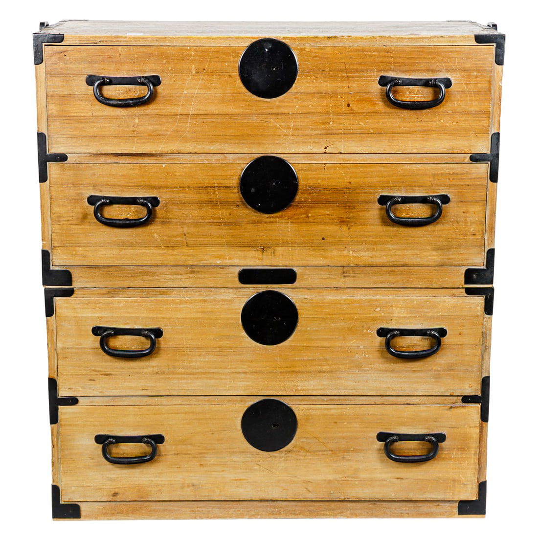 Japanese two-section wardrobe tansu (1 of 1)