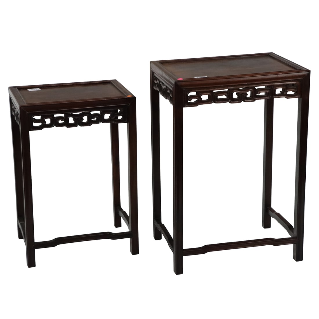 A set of two Chinese rosewood nesting tables (1 of 1)