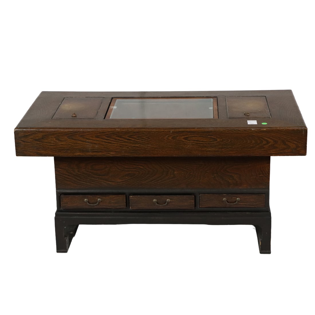 A Japanese keyaki wood hibachi and stand (1 of 1)