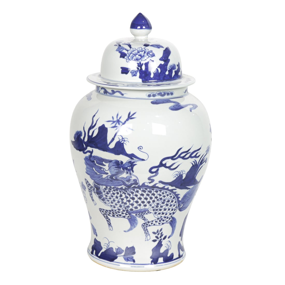 A Chinese blue and white lidded jar (1 of 1)