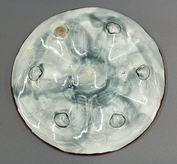 Shell and seaweed majolica oyster plates, 19th century. - 3